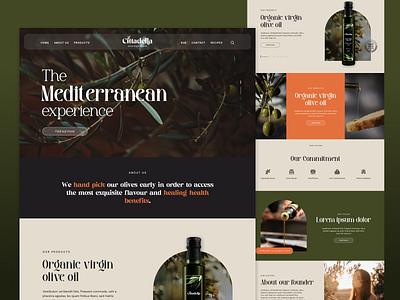 E-commerce Website For Organic Virgin Olive Oil design thinking designer e commerce green mobile design nature olive oil olives research trends ui ux web design