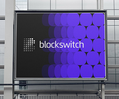 Blockswitch · branding asset blockchain branding crypto currency digital dots finance fintech graphic design identity logo logotype money pixels smooth swipe technology tokens visual design