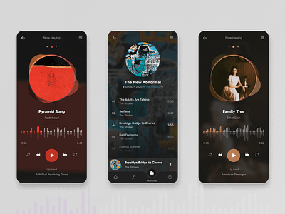 Music player concept album app concept design figma mobile music play player ui ux