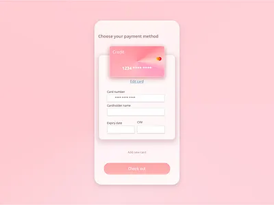 UI Design Challenge — Payment inputs in payment payment pink screen ui