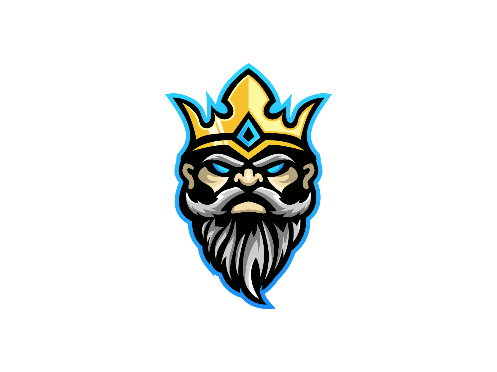 King Mascot Logo Vector Design by Majestic Logo on Dribbble