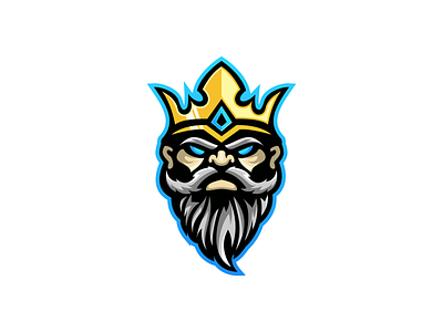 King Mascot Logo Vector Design graphic design head illustration king king logo logo logo design logos mascot vector logo