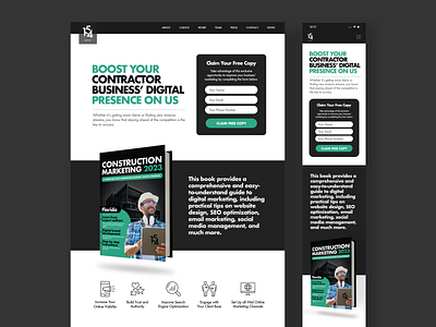 154 Agency Landing Page graphic design ui web design