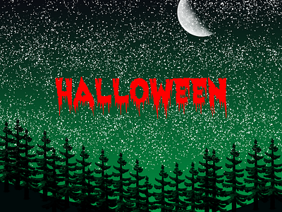 Happy Halloween. branding design graphic design halloween happy horror hunted illustration night scary spoonky vector