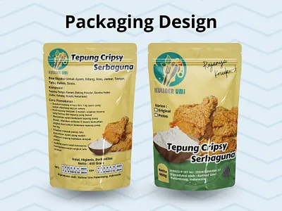 Tepung Crispy Packaging Design branding food design graphic design packaging design