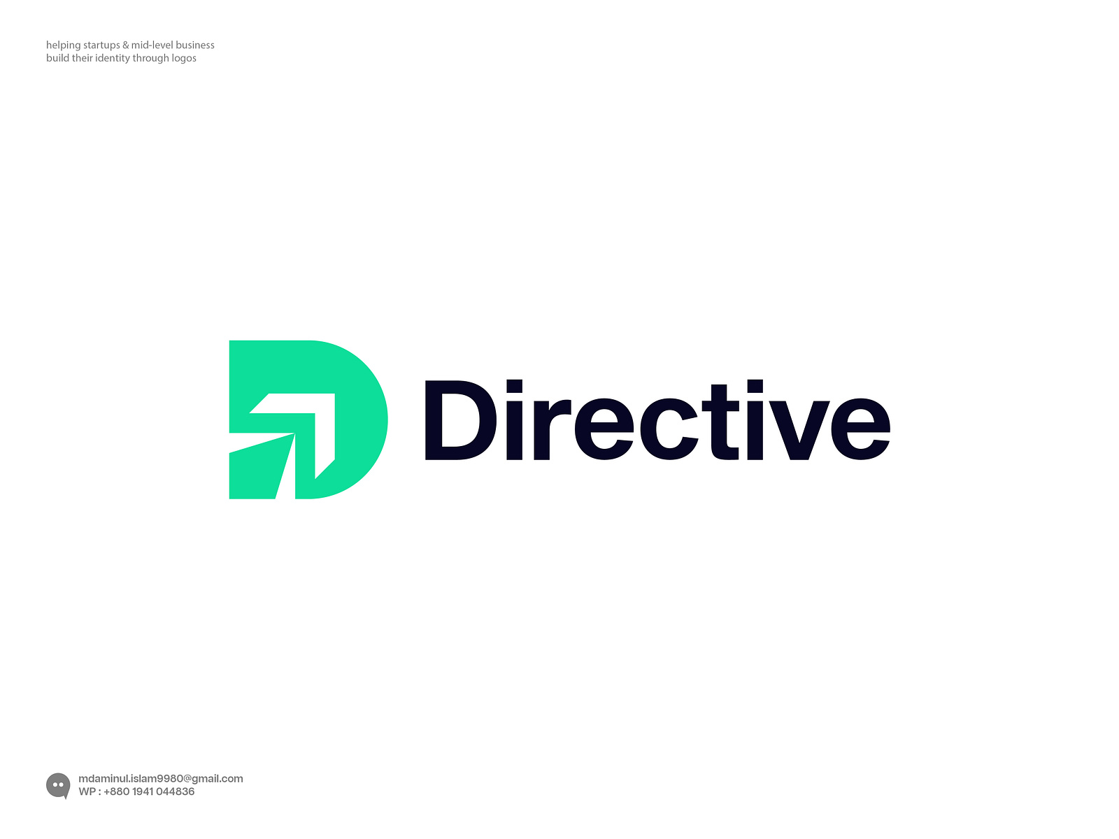 Directive Logo, Saas marketing, B2B, Growth, revenue, D logo by Aminul 