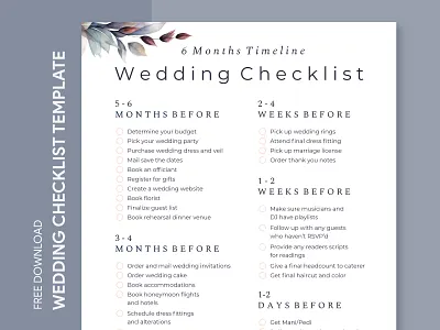 Modern Wedding Checklist Free Google Docs Template agenda check checklist design doc docs free google docs templates free template free template google docs google google docs list marriage modern print schedule template to do list wedding word