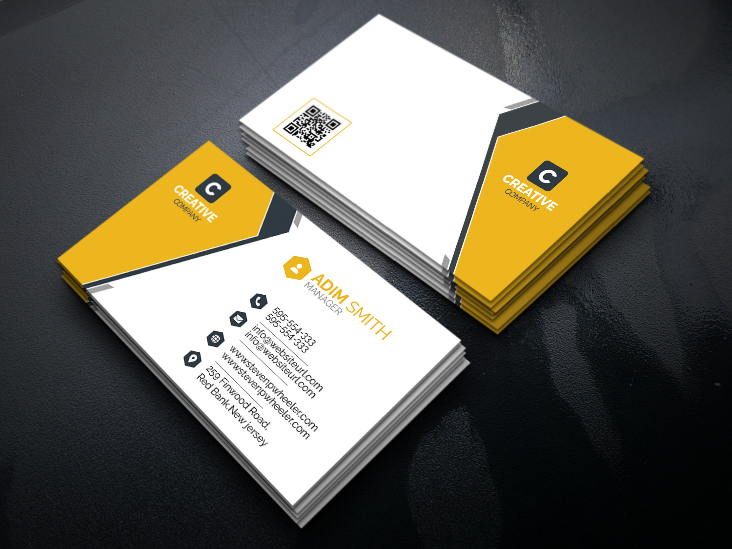 Creative Business card design by Tayyab Munir on Dribbble