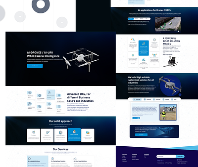 AI-DRONE WEB PAGE ai branding design landing page responsivedesign tech technology ui user experience user interface ux web design webdesign