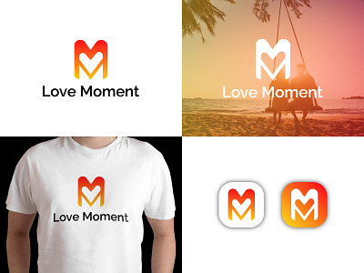 Love Moment Logo | Letter M + Love Logo Concept best logo trends brand identity branding branding design design graphic design heart logo illustration logo logo design logodesign love logo love moment logo minimal minimalist logo modern logo romantic logo startup business logo startup logo ui