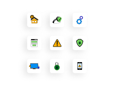 privacy icons✨ branding design icon illustration logo vector zart