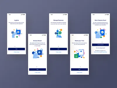 Onboarding minimalist mobile design ui uiux userinterface ux