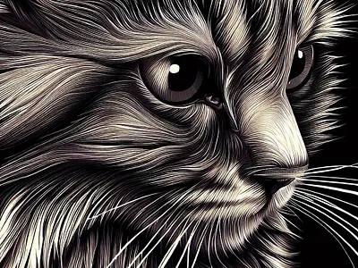 Maine Coon | Luxurious Fur | tracingflock ai art artificial intelligence cat life cat lover cats digital illustration graphic design illustration persian cat tracingflock