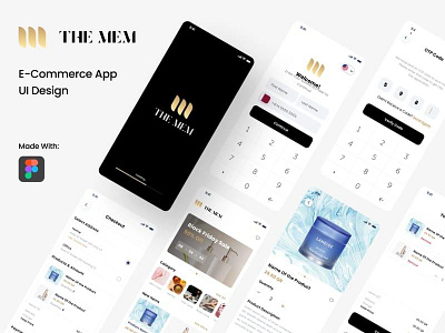 E-Commerce App UI Design app design graphic design ui ux