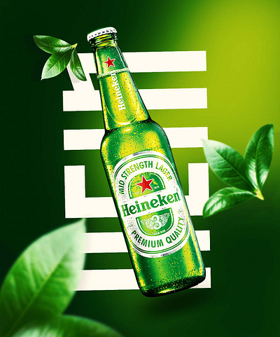 Heineken product design adobe photoshop branding design graphic design graphics heineken poster photoshop poster design