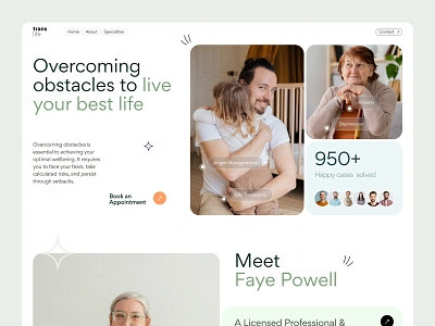 Translife-Mental Health Support Website design ui ux web web design website