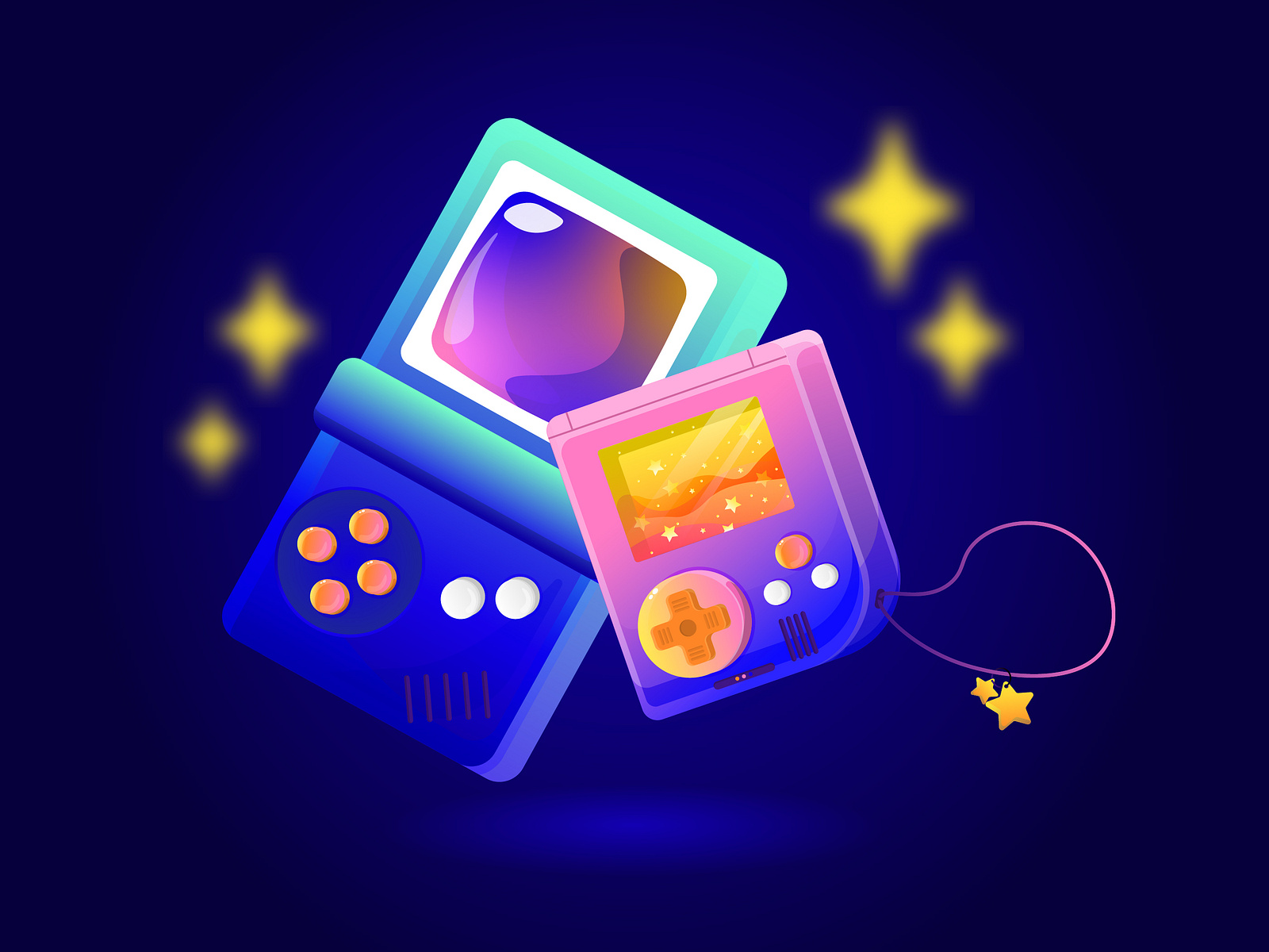 90s-games-by-thu-le-on-dribbble