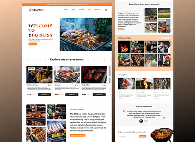 Barbeque Food Website ui