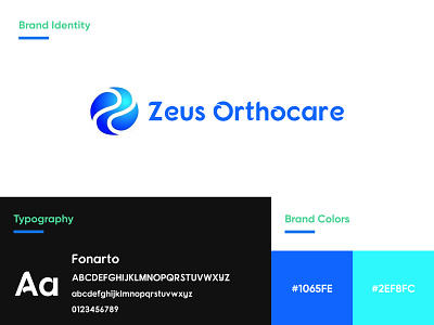 Zeus Orthocare branding design graphic design logo ui usa webdesign