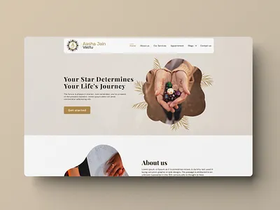 Aasha Jain Astrology Landing Page Design app design graphic design illustration ui ux