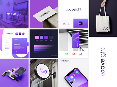 Waveight - Web development agency logo design branding 8 logo app logo best logo branding design graphic design logo logo branding logo design logo idea mark logomark brandmark modern logo need logo tranding w letter logo w logo wave web design web development web logo