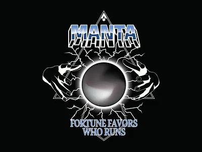 Fortune Favors Who Runs apparel band illustration metal poster running t shirt