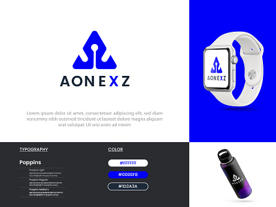Aonexz Logo Branding 3d animation branding design graphic design illustration logo logo design logo designer logo folio logo mark logos motion graphics ui
