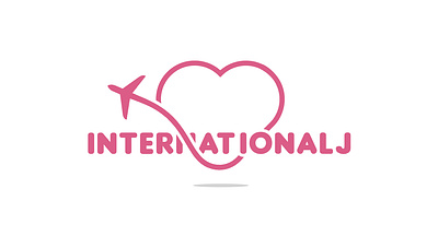 Logo Design Complete for Brand InternationalJ aeroplane logo flight logo international logo love logo