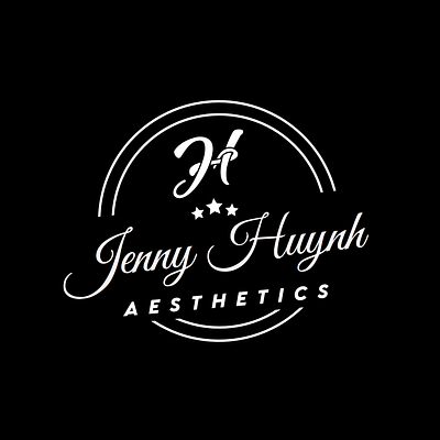 Using Calligraphy Fonts to Be Designing a Jenny Logo beauty logo branding calligraphy logo circle logo design graphic design illustration logo typography vector