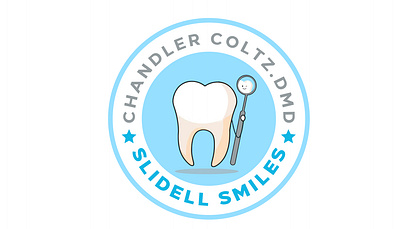 Logo Design Complete for Brand Slidell Smiles dental logo dentist logo logo design teeth logo tooth logo