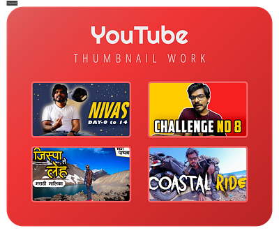 YouTube Thumbnail Making branding graphic design motion graphics thumbnails ui youtube