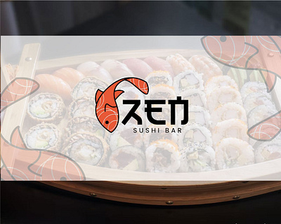 ZEN SUSHI BAR LOGO DESIGN branding graphic design logo resturant sushi