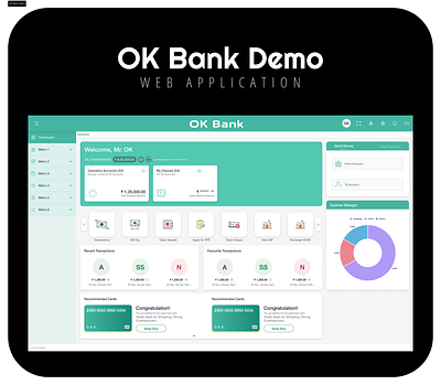 Net Banking Web Application bank branding graphic design ui web application