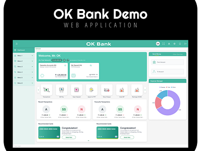 Net Banking Web Application bank branding graphic design ui web application