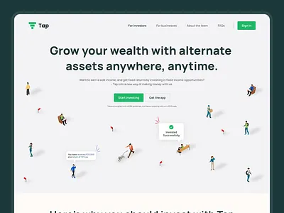 Fintech Website design graphic design illustration ui ux