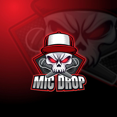 Introducing the fierce new mascot logo for MIC DROP esport esportlogo gmaing graphic design logodesign mascot mascotlogo twitch