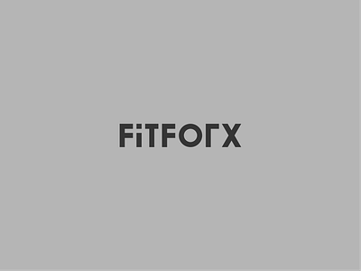 FitForx- food brand logo businesslogo creativelogo flatlogo foodlogo hotellogo iconlogo restaurentlogo wordmarklogo