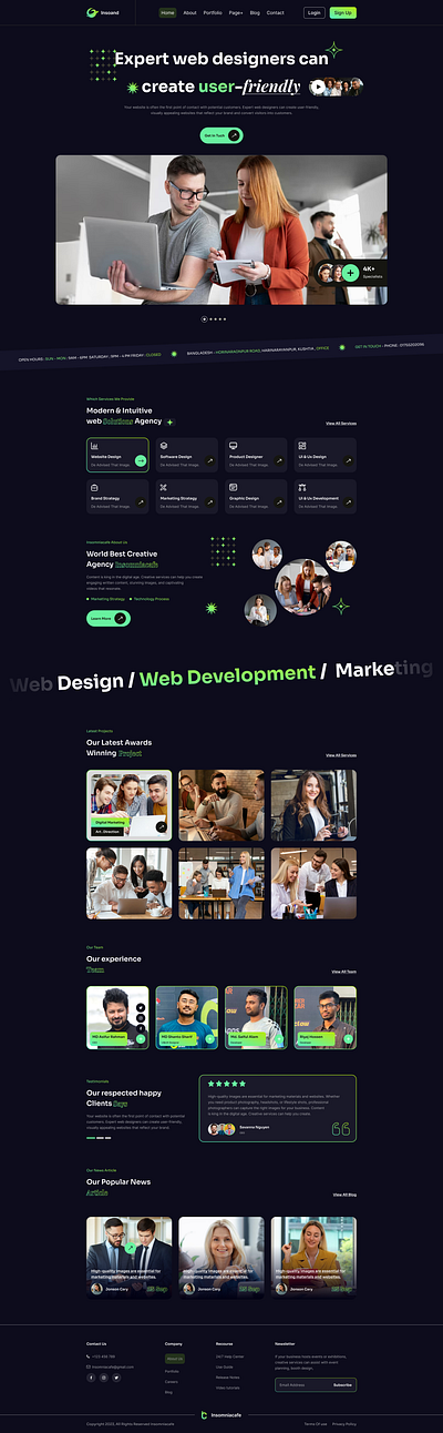 Insoand agency business css html ui wordpress