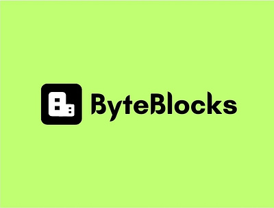 Byte Blocks logo random animation graphic design logo