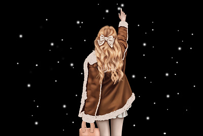 Christmas girl - Winter women illustration artist autumn digitalpainting draw girl graphic design illustration