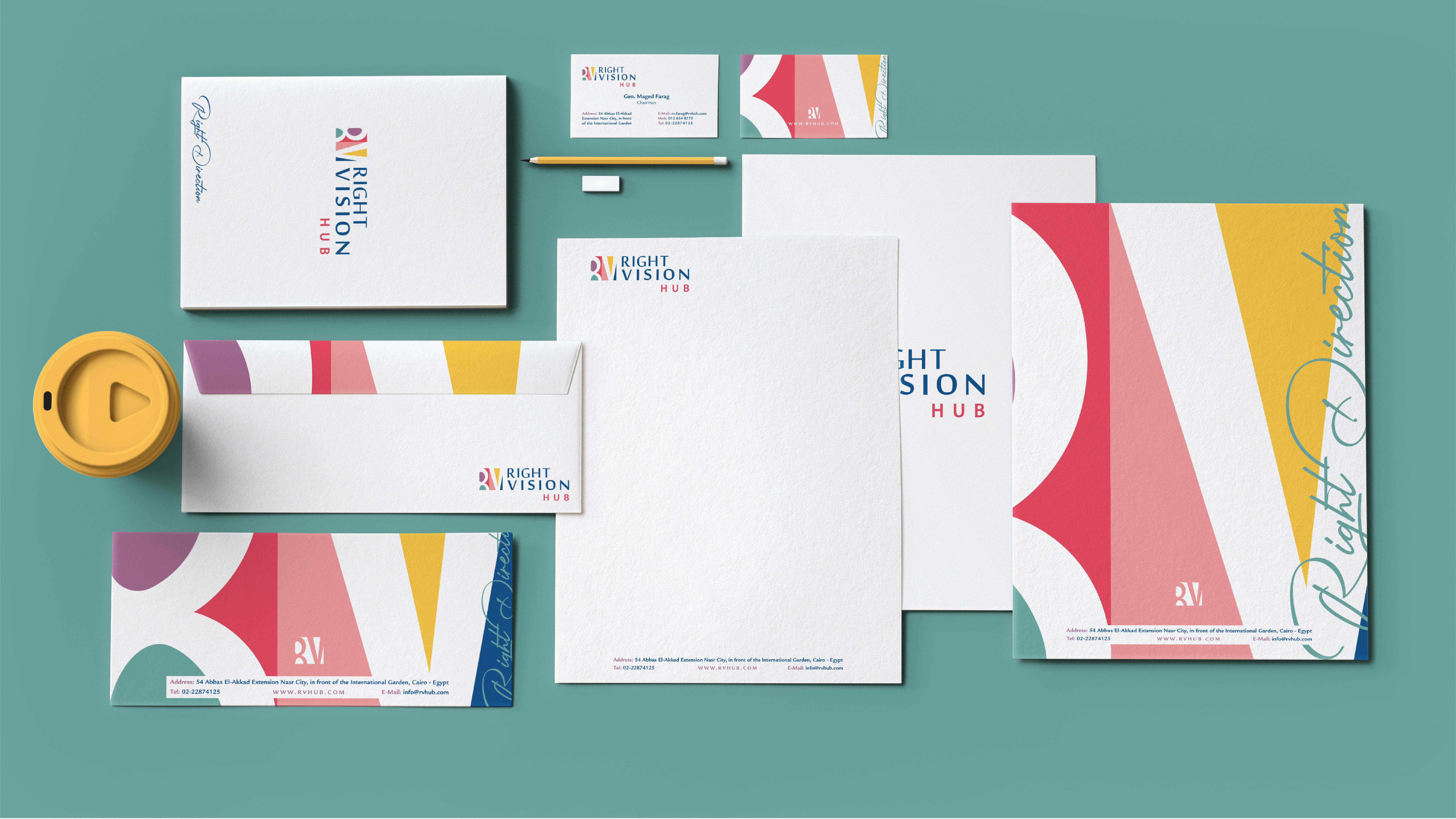 Right Vision Branding branding graphic design logo