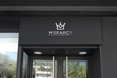 M Search - Executive Search logo abstract logo executive logo icon logo leadership logo m letter logo m logo monogram logo text base logo text logo