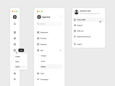 Side Navigation Bar figma menu minimal nav nav menu navigation product design side nav sidebar ui design user interface