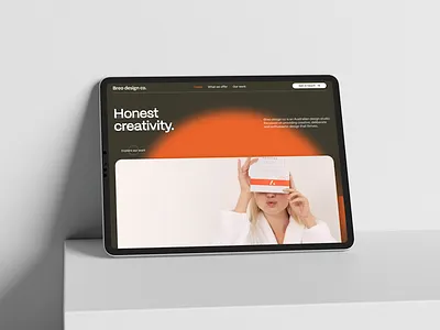 Breo Design Co Website design studio tablet mockup ui ui design ux ux design web design