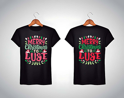 Merry Christmas To Luse T-shirt Design branding christmas themed gift graphic design