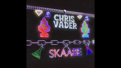 Chris Vader x Skaabe single cover 3d blender cover hiphop music single trap