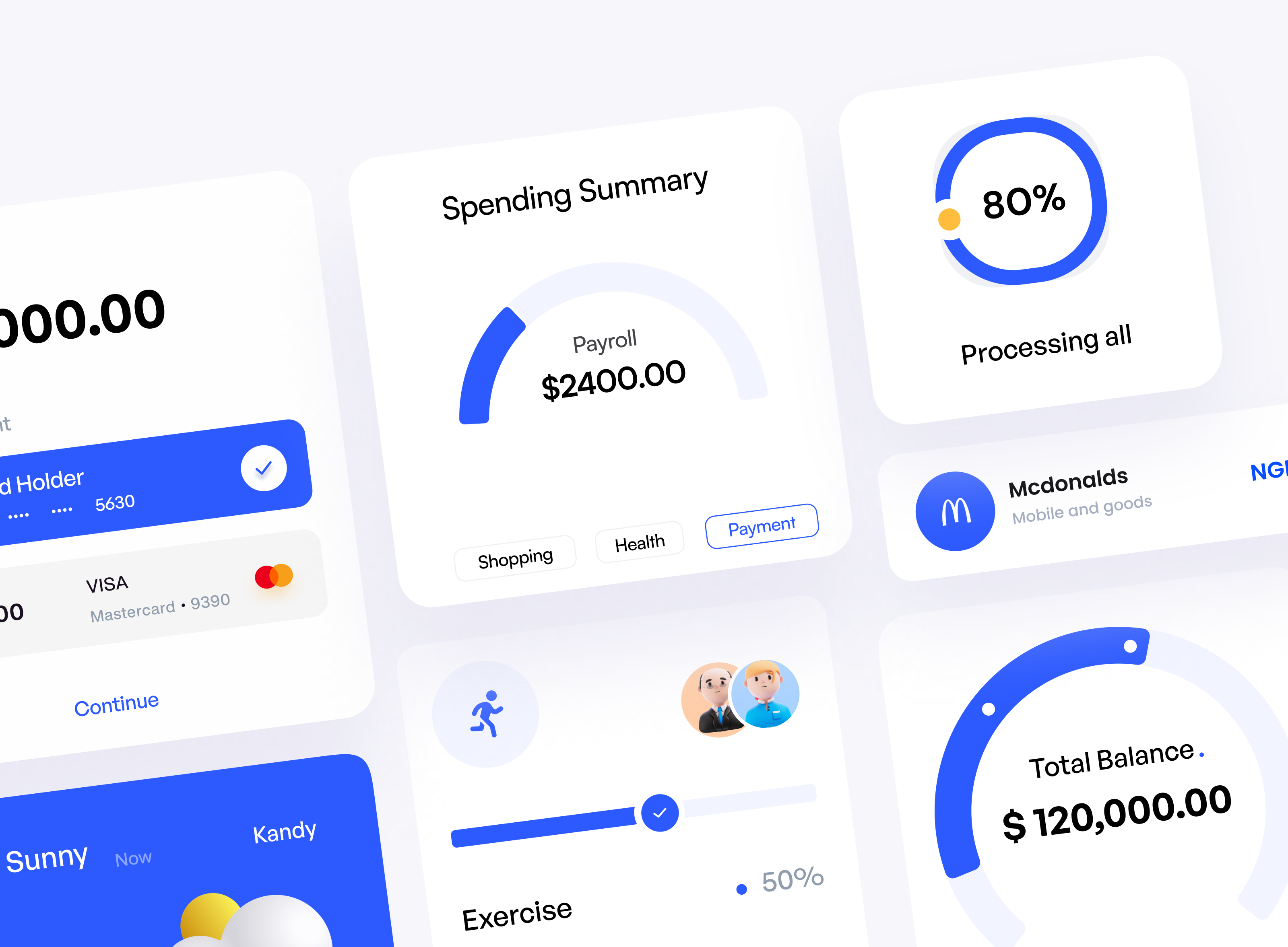 Widgets Fintech Exploration branding component ui components dashboard design element element ui fintech fintech element overview processing saas typography ui uidesign vector widgets