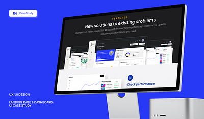 Landing Page & Dashboard – UI Case Study app dashboard design product product design saas ui ux