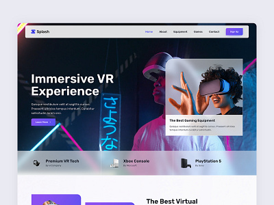 Splash Gaming ai bootstrap bootstrap template bootstrap theme design game shop games gaming landing landing page modern onepage tech ui vr web design web development