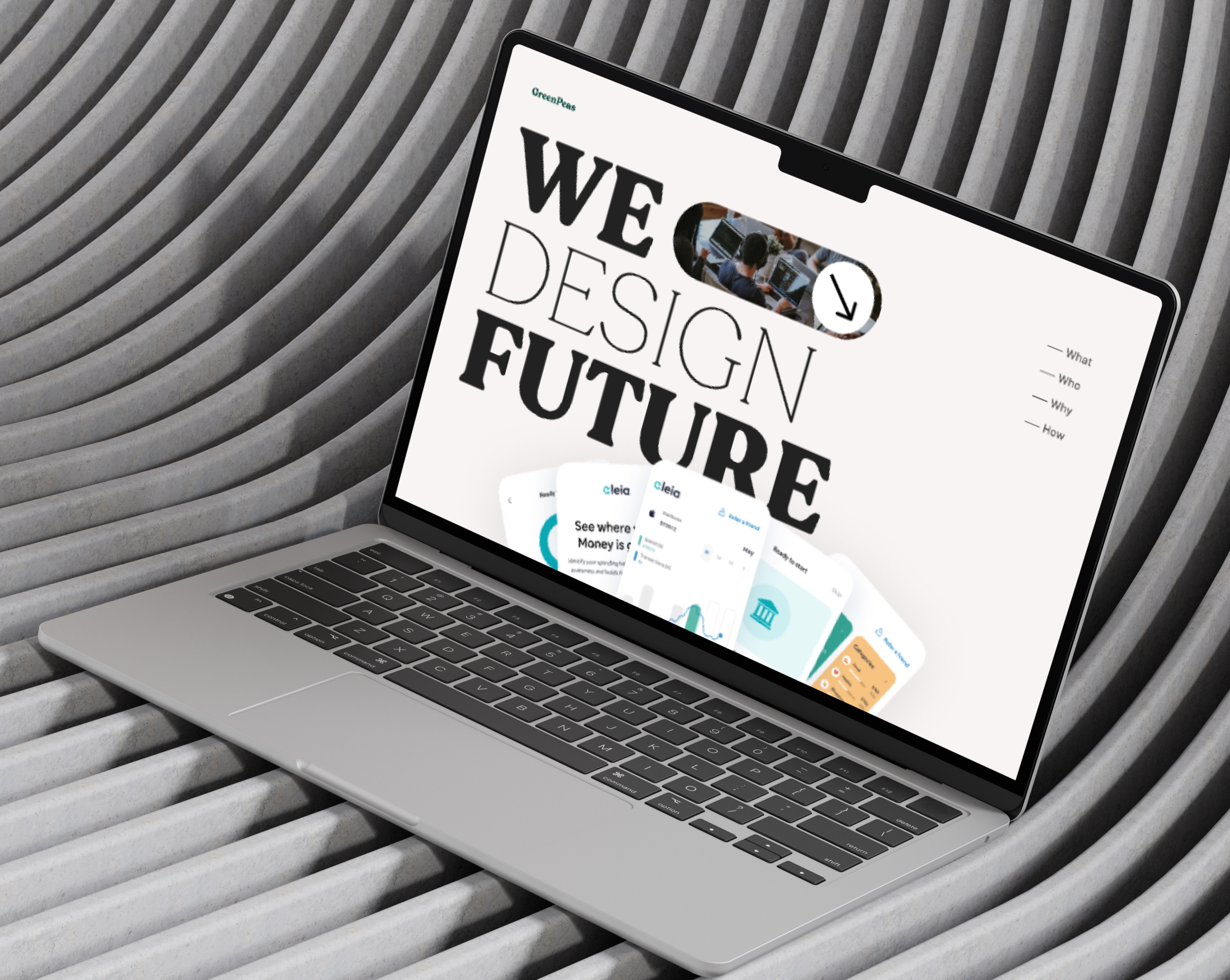 Greenpeas Agency Landing page creative creative design design flat hero section landing page trending ui ux